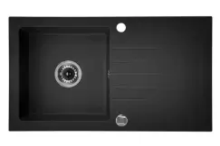 Chiuveta bucatarie compozit cu picurator graphite Deante, Zorba imagine