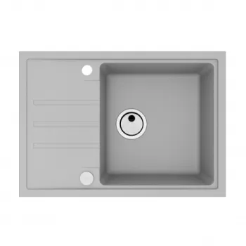 Chiuveta bucatarie compozit cu picurator, gri, Alveus Intermezzo 40 imagine