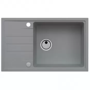 Chiuveta bucatarie compozit cu picurator gri metalizat Alveus Intermezzo 130 imagine