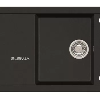 Chiuveta bucatarie compozit cu picurator negru carbon Alveus Formic 30 imagine