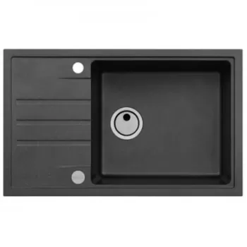 Chiuveta bucatarie compozit cu picurator negru carbon Alveus Intermezzo 130 imagine