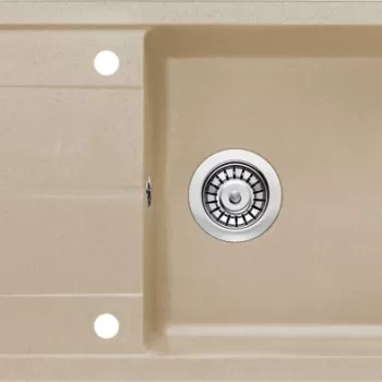 Chiuveta bucatarie compozit cu picurator nisip Deante Leda imagine