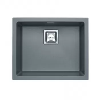 Chiuveta bucatarie compozit cuva mare gri metalizat Alveus Quadrix 50 imagine
