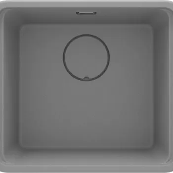 Chiuveta bucatarie compozit Deante Momi, gri metalic imagine