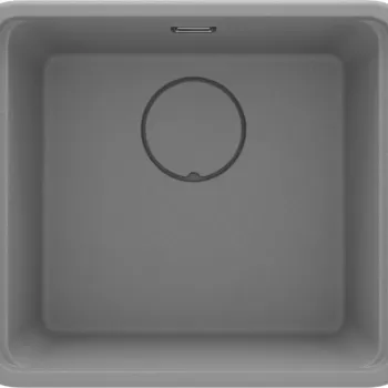 Chiuveta bucatarie compozit Deante Momi, gri metalic imagine