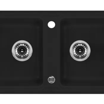 Chiuveta bucatarie compozit doua cuve grafit Deante Zorba imagine