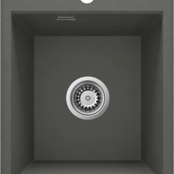 Chiuveta bucatarie compozit fara picurator antracit mat Deante Eridan imagine