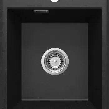 Chiuveta bucatarie compozit fara picurator grafit metalic Deante Eridan imagine