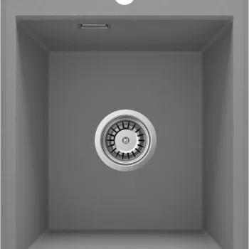 Chiuveta bucatarie compozit fara picurator gri mat Deante Eridan imagine