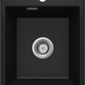 Chiuveta bucatarie compozit fara picurator negru mat Deante Eridan imagine