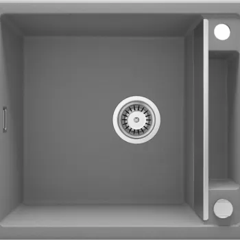 Chiuveta bucatarie compozit gri mat fara picurator Deante Magnetic imagine