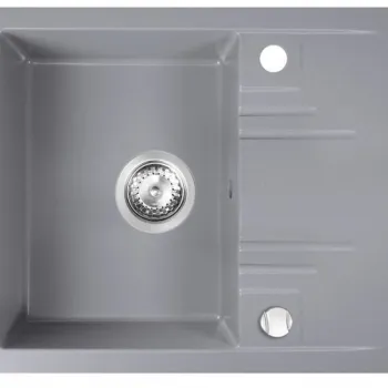 Chiuveta bucatarie compozit gri mat Ferro Mezzo imagine