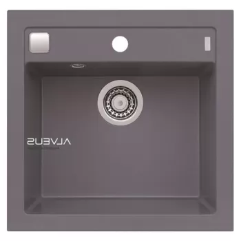 Chiuveta bucatarie compozit gri metalizat Alveus Formic 20 imagine