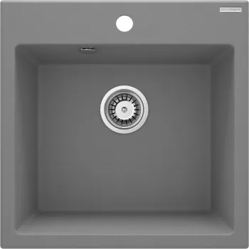 Chiuveta bucatarie compozit gri metalizat Deante Evora imagine