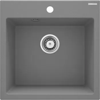 Chiuveta bucatarie compozit gri metalizat Deante Evora imagine