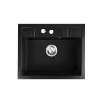 Chiuveta bucatarie compozit neagra cuva mare Ferro, Mezzo imagine