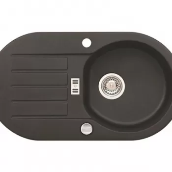 Chiuveta bucatarie compozit negru carbon Alveus Niagara 40 imagine