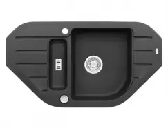 Chiuveta bucatarie compozit negru carbon, Alveus Niagara 60 imagine
