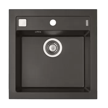 Chiuveta bucatarie compozit negru metalizat Alveus Formic 20 imagine