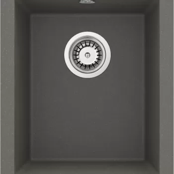 Chiuveta bucatarie compozit sub blat antracit metalic 38 cm Deante Corda imagine