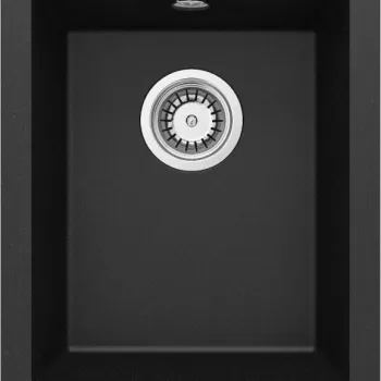 Chiuveta bucatarie compozit sub blat grafit metalic 38 cm Deante Corda imagine