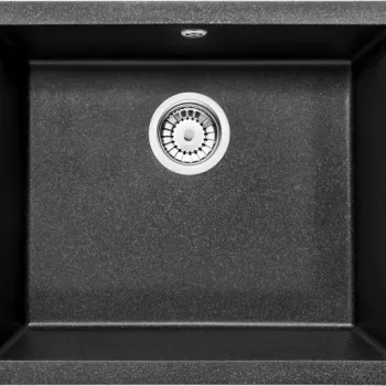 Chiuveta bucatarie compozit sub blat grafit metalic 55 cm Deante Corda imagine