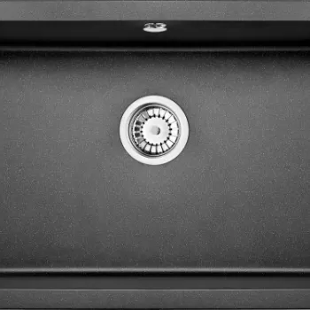 Chiuveta bucatarie compozit sub blat grafit metalic 80 cm Deante Corda imagine