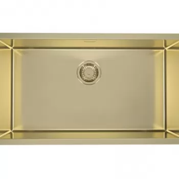 Chiuveta bucatarie cuva mare culoare aurie Alveus Monarch Quadrix 60 imagine