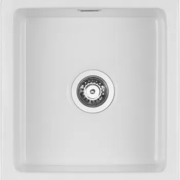 Chiuveta bucatarie din ceramica, culoare alb lucios, Deante Sabor imagine