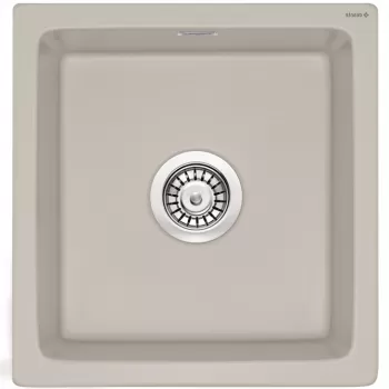 Chiuveta bucatarie din ceramica, culoare bej mat, Deante Sabor imagine