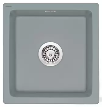 Chiuveta bucatarie din ceramica, culoare gri mat, Sabor, Deante imagine