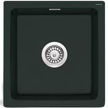 Chiuveta bucatarie din ceramica, culoare negru mat, Deante Sabor imagine