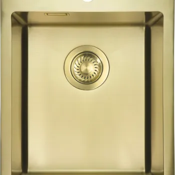 Chiuveta bucatarie din inox, auriu, 50.5x39 cm, Deante Olfato Precious imagine