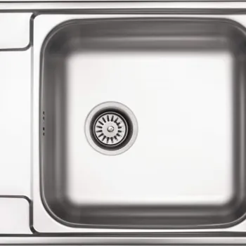 Chiuveta bucatarie din inox, cu picurator, 63x50 cm, otel, Deante Soul imagine