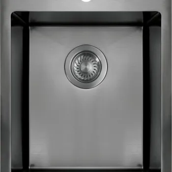 Chiuveta bucatarie din inox, titan, 50.5x39 cm, Deante Olfato Precious imagine