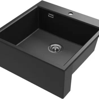 Chiuveta bucatarie farmhouse grafit, material compozit, Eridan Deante imagine