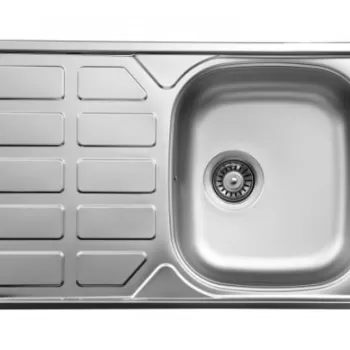 Chiuveta bucatarie inox cu o cuva crom leinen Deante Soul imagine