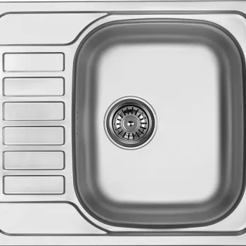 Chiuveta bucatarie inox cu picurator crom leinen Deante Soul imagine