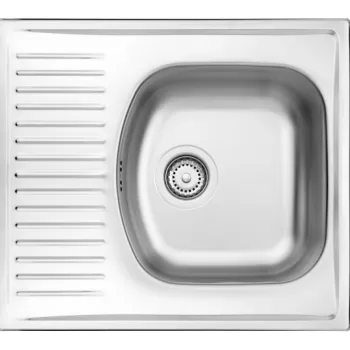 Chiuveta bucatarie inox cu picurator crom leinen Deante Techno 113 imagine