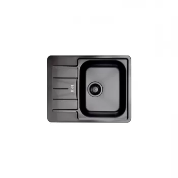 Chiuveta bucatarie inox, cu picurator, culoare antracit, Alveus Monarch Line 6 imagine