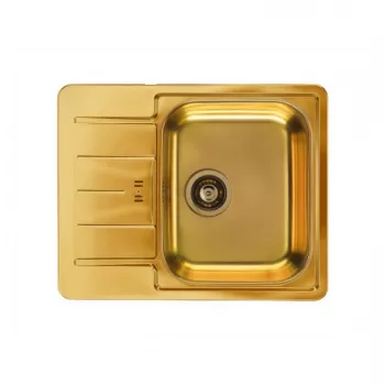 Chiuveta bucatarie inox, cu picurator, culoare aurie, Alveus Monarch Line 6 imagine