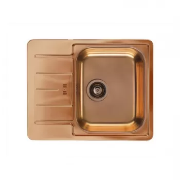 Chiuveta bucatarie inox, cu picurator, culoare cupru, Alveus Monarch Line 6 imagine