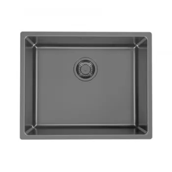 Chiuveta bucatarie inox culoare antracit, montare sub blat, Alveus Monarch Kombino 50 imagine