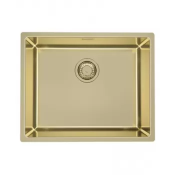 Chiuveta bucatarie inox culoare aurie, montare pe blat, Alveus Monarch Kombino 50 imagine
