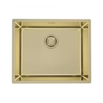 Chiuveta bucatarie inox culoare aurie, montare sub blat, Alveus Monarch Kombino 50 imagine