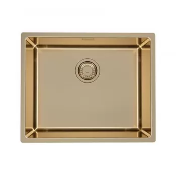 Chiuveta bucatarie inox culoare bronz, montare pe blat, Alveus Monarch Kombino 50 imagine