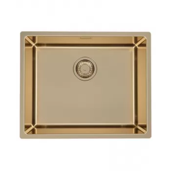 Chiuveta bucatarie inox culoare bronz, montare pe blat, Alveus Monarch Kombino 50 imagine