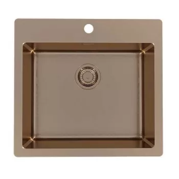 Chiuveta bucatarie inox culoare cupru Alveus Pure 70 imagine