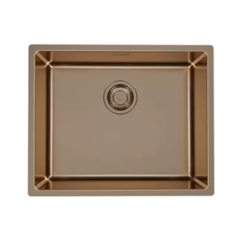 Chiuveta bucatarie inox culoare cupru, montare pe blat, Alveus Monarch Kombino 50 imagine