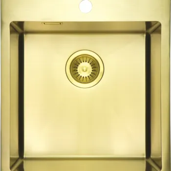 Chiuveta bucatarie inox Deante Olfato, 45x50 cm, auriu periat imagine